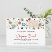 Invitation Fête Festive de Noël moderne (Debout devant)