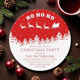 Invitation Fête festive du traîneau du Père Noël