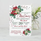 Invitation Fête Festive Entreprise Bureau Fête de Noël (Debout devant)
