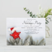 Invitation Fête festive moderne de Noël d'entreprise (Debout devant)