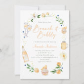 Invitation Fête Fête de l'mariée de Brunch et Bubbly Champagn (Devant)