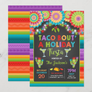 Invitation Fête Fête de Vacances Taco Bout'A Party