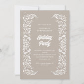 Invitation Fête Fête Fête Fête Fête Blanche (Devant)