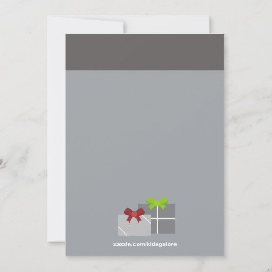 Invitation Fête Fête Fille Fête (Dos)