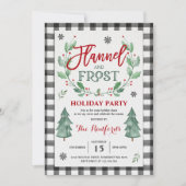 Invitation Fête Fête Flanelle Et Frost (Devant)