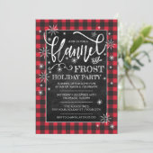 Invitation Fête Fête Flannel & Frost (Debout devant)