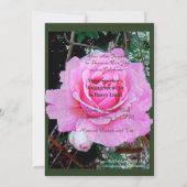 INVITATION FÊTE FIANÇAILLES GARDEN (Dos)