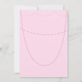 Invitation Fête Fille Rose (Dos)