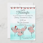 Invitation Fête Flamant rose (Devant)