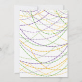 Invitation Fête Fleur DeLis Mardi Gras 2 (Dos)