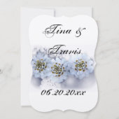 Invitation Fête Fleurs Blanches Famille Amis Invités Mariage (Dos)