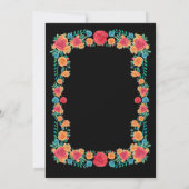 Invitation Fête Fleurs Señorita Mexicaine Sweet 16 (Dos)