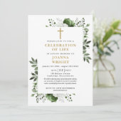Invitation Fête Florale Chrétienne de la Photo Célébration de (Debout devant)