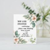 Invitation Fête Florale d'anniversaire (Debout devant)
