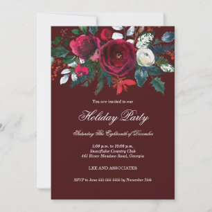 Invitation Fête Florale de Bourgogne de Noël 