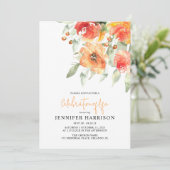 Invitation Fête Florale De L'Apricot De La Vie Funéraire (Debout devant)