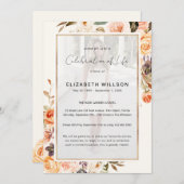 Invitation Fête florale de l'automne Fête de la vie Funéraire (Devant / Derrière)