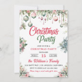 Invitation Fête florale de Noël  (Devant)