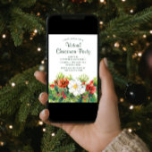 Invitation Fête Florale de Noël virtuel en ligne