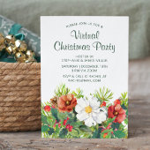 Invitation Fête Florale de Noël virtuel en ligne