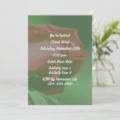Invitation Fête florale du bouton de rose rouge (Debout devant)
