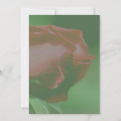 Invitation Fête florale du bouton de rose rouge (Dos)
