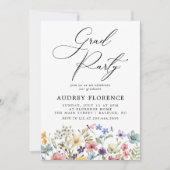 Invitation Fête Florale Fleur sauvage moderne (Devant)