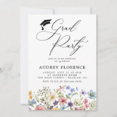Invitation Fête Florale Fleur sauvage moderne (Devant)