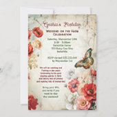 Invitation Fête Florale Fraîche de Ferme  (Dos)