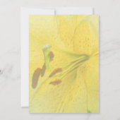 Invitation Fête Florale Lily jaune (Dos)