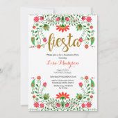 Invitation Fête Florale Mexicaine (Devant)
