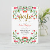 Invitation Fête Florale Mexicaine (Debout devant)