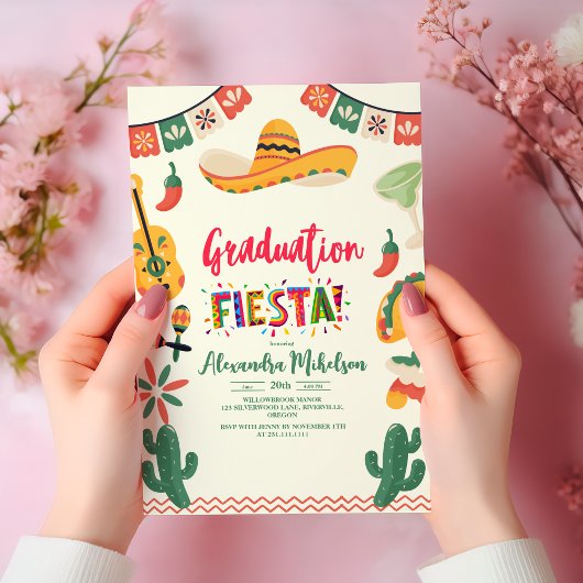Invitation Fête Florale Mexicaine