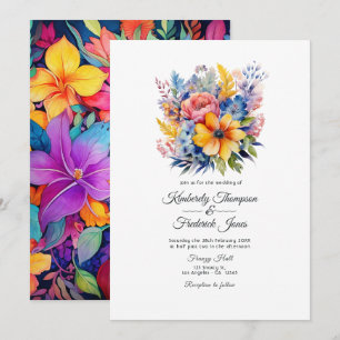 Invitation Fête florale mexicaine Floral Mariage