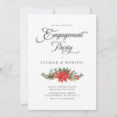 Invitation Fête Florale Noël Fête de l'engagement (Devant)
