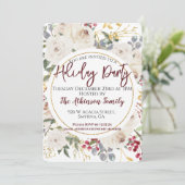 Invitation Fête Florale Rose blanche (Debout devant)