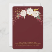 Invitation Fête Florale Rose blanche (Dos)