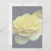 Invitation Fête Florale Rose Jaune (Dos)