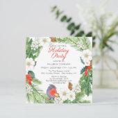 Invitation Fête Florale Wreath Corporate Christmas Party (Debout devant)