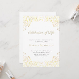 Invitation Fête funéraire de la vie