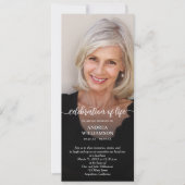 Invitation Fête funéraire de la vie Photo (Devant)