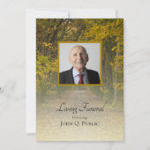 Invitation Fête funéraire Vivante de départ d'automne (Devant)