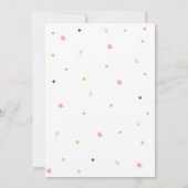 Invitation Fête galactique pour les filles (Dos)