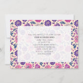 Invitation Fête générique à thème floral violet (Devant)