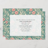 Invitation Fête générique botanique florale polyvalente (Devant / Derrière)