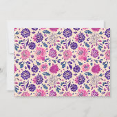 Invitation Fête générique florale violette pour toutes occasi (Dos)
