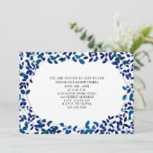 Invitation Fête générique polyvalente de botanique bleue (Debout devant)