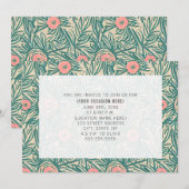 Invitation Fête générique polyvalente florale botanique (Devant / Derrière)