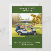 Invitation fête Golfeur Par Tee pour 70e anniversa (Devant)