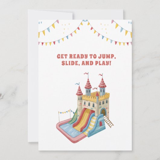 Invitation Fête gonflable Anniversaire (Dos)